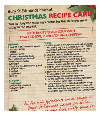 Recipe card template for word
